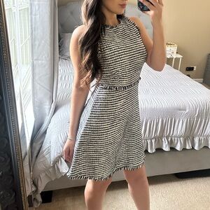 Zara tweed a-line dress